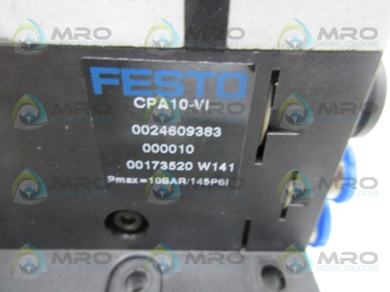 FESTO CPA10-VI VALVE TERMINAL 145PSI  NSNP