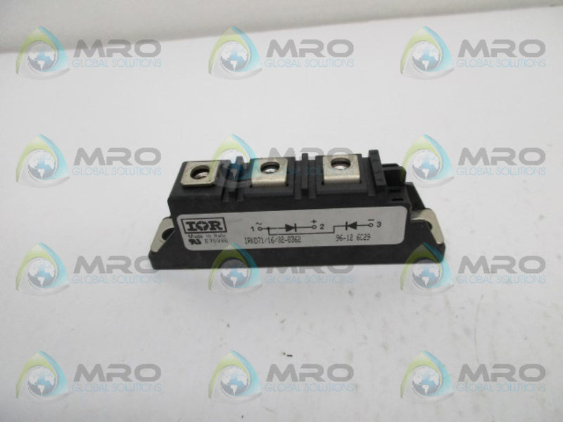INTERNATIONAL RECTIFIER IRKD71/16/82-0362 DIODE BLOCK  UNMP