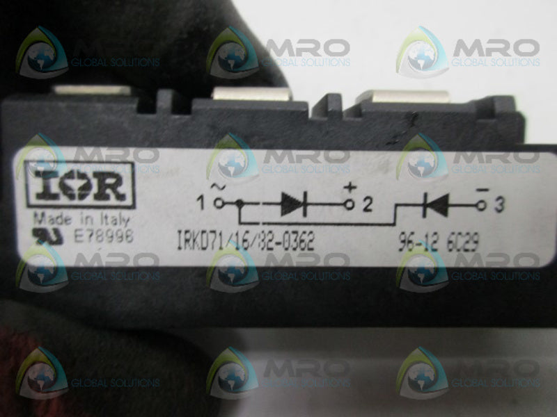 INTERNATIONAL RECTIFIER IRKD71/16/82-0362 DIODE BLOCK  UNMP