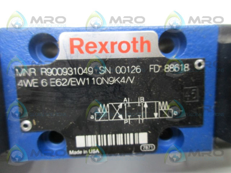 REXROTH R900931049 VALVE (AS PICTURED)  NSNP
