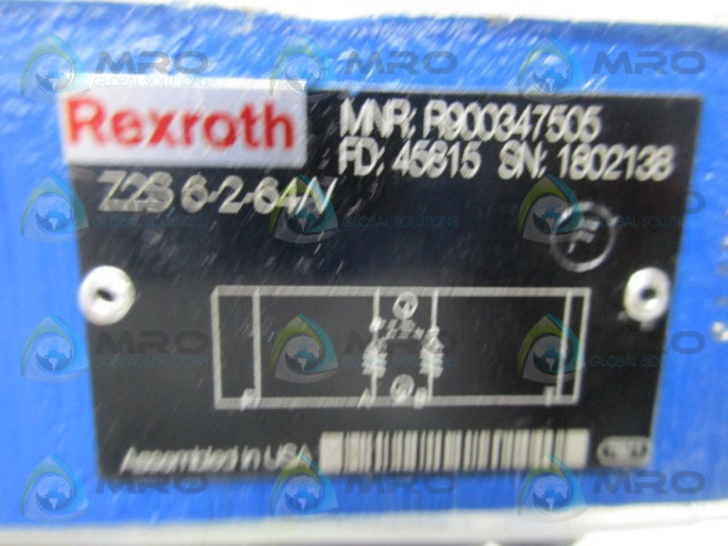 REXROTH R900347505 Z2S6-2-64/V NSNP
