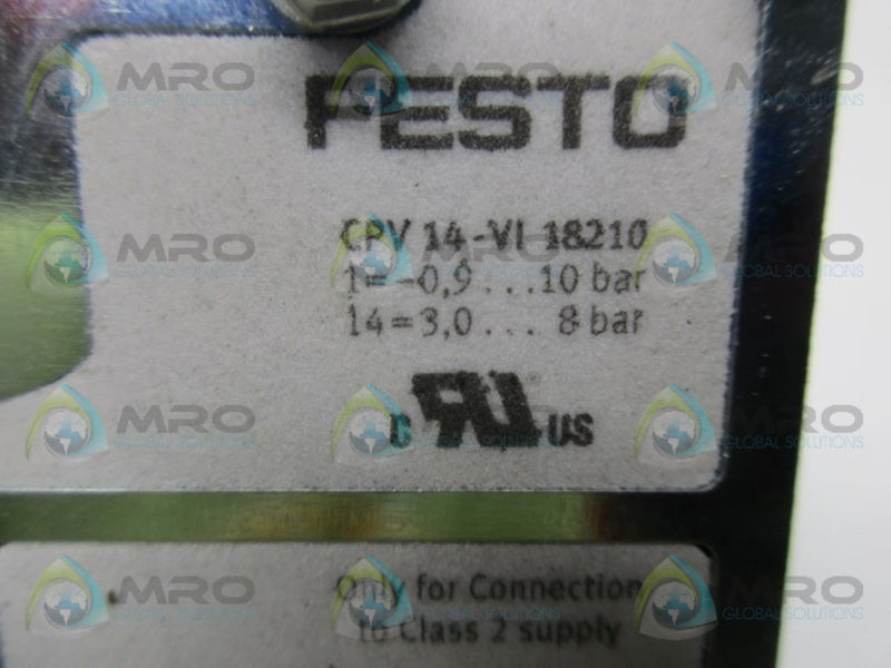 FESTO CPV14-VI PNEUMATIC MANIFOLD 24VDC 8-10BAR  NSNP