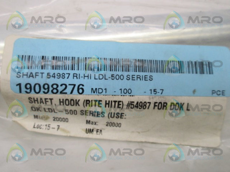 RITE HITE 54987 SHAFT HOOK * NEW IN FACTORY BAG *