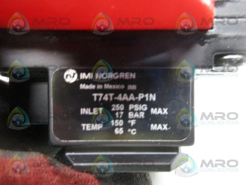 NORGREN T74T-4AA-P1N VALVE SHUT OFF LOCKOUT 250PSIG  NSMP