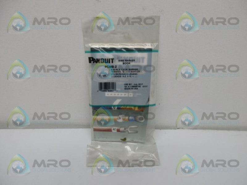 PANDUIT PCMB-2 PRE-PRINTED WIRE MARKER BOOK * NEW IN FACTORY BAG *