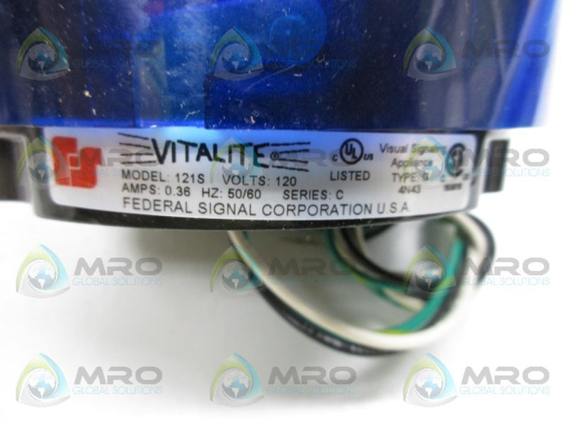 FEDERAL SIGNAL 121S LIGHT (BLUE)  NSMP