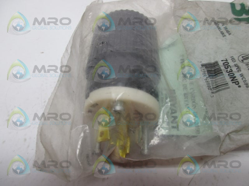 BRYANT 70530NP LOCKING PLUG 30AMP 2P  NSMP