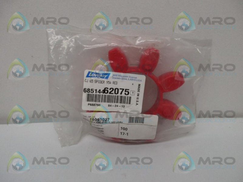 LOVEJOY 68514462075 CJ 65 SPIDER 95A RED * NEW IN FACTORY BAG *