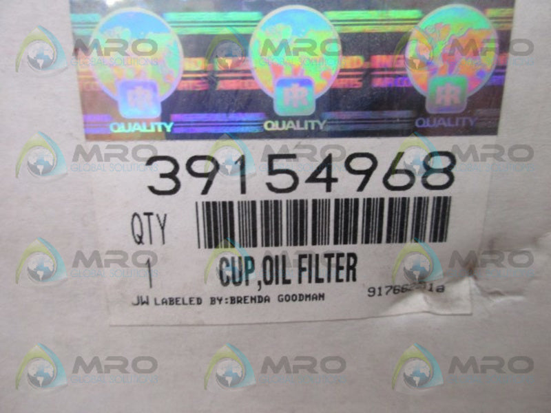 INGERSOLL RAND 39154968 OIL FILTER CUP  NSMP