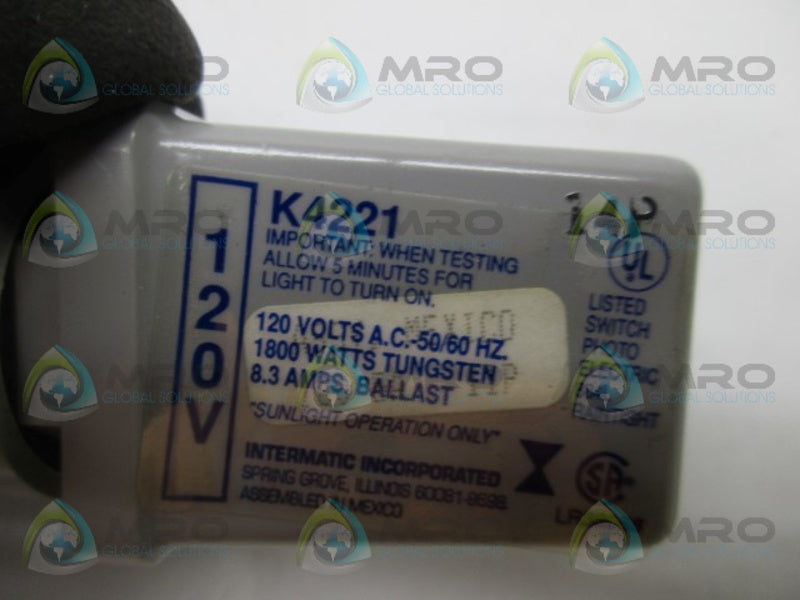 INTERMATIC K4221 PHOTOELECTRIC 1800W 120V  NSMP