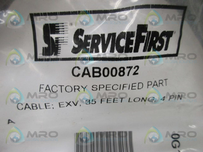 SERVICEFIRST CAB00872 CABLE * NEW IN FACTORY BAG *