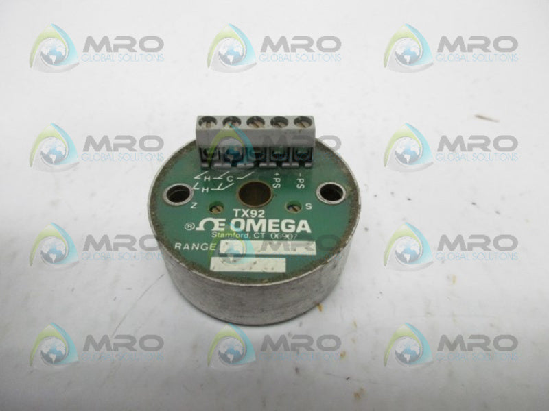 OMEGA TX92 TEMPERATURE TRANSMITTER  UNMP