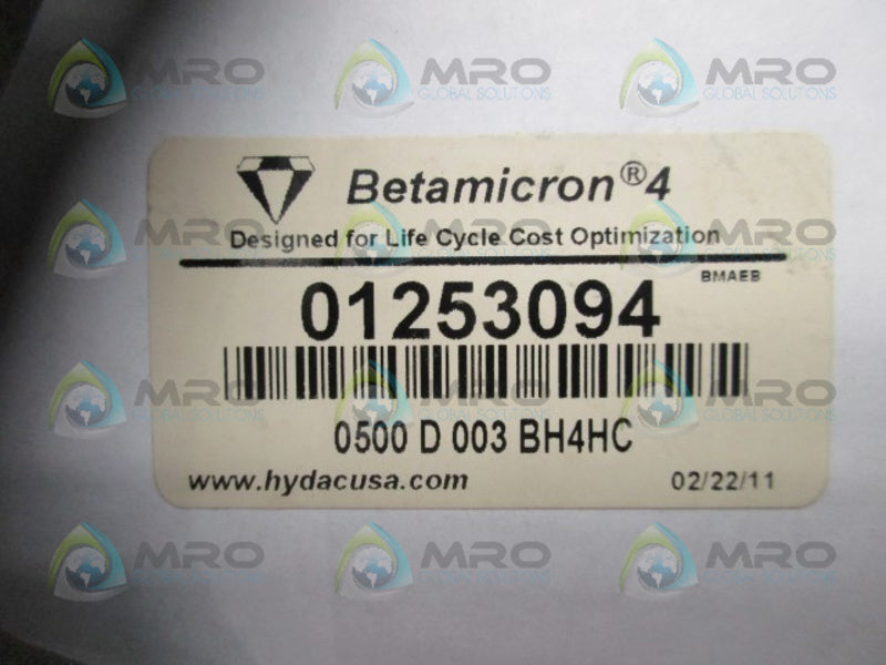 HYDAC 01253094 FILTER REPLACEMENT  NSMP