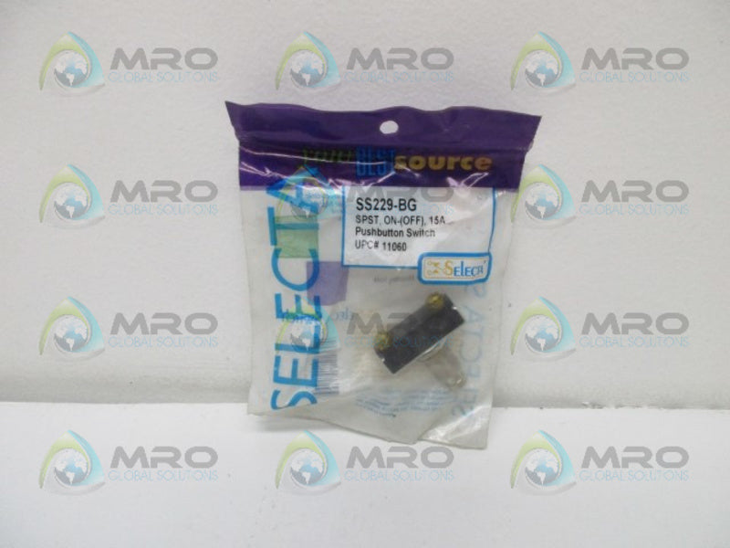 SELECTA SS229-BG PUSHBUTTON SPST ON-(OFF) 15AMP  NSMP