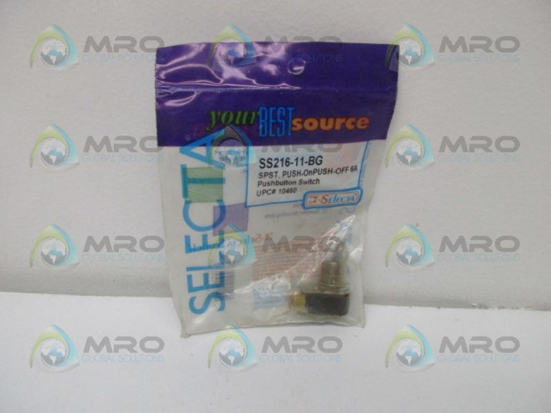 SELECTA SS216-11-BG PUSHBUTTON SWITCH * NEW IN FACTORY BAG *
