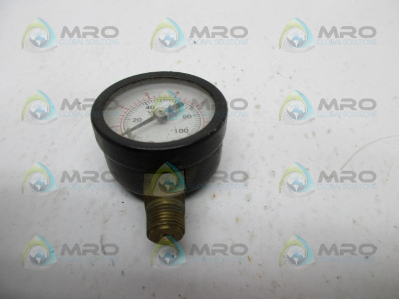VIDEOJET NBD06 PRESSURE GAUGE 0-100PSI  UNMP
