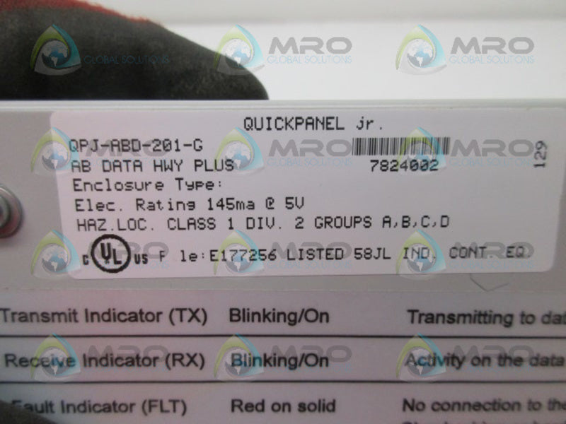 FANUC QPJ-ABD-201-G QUICK PANEL MODULE  NSNP