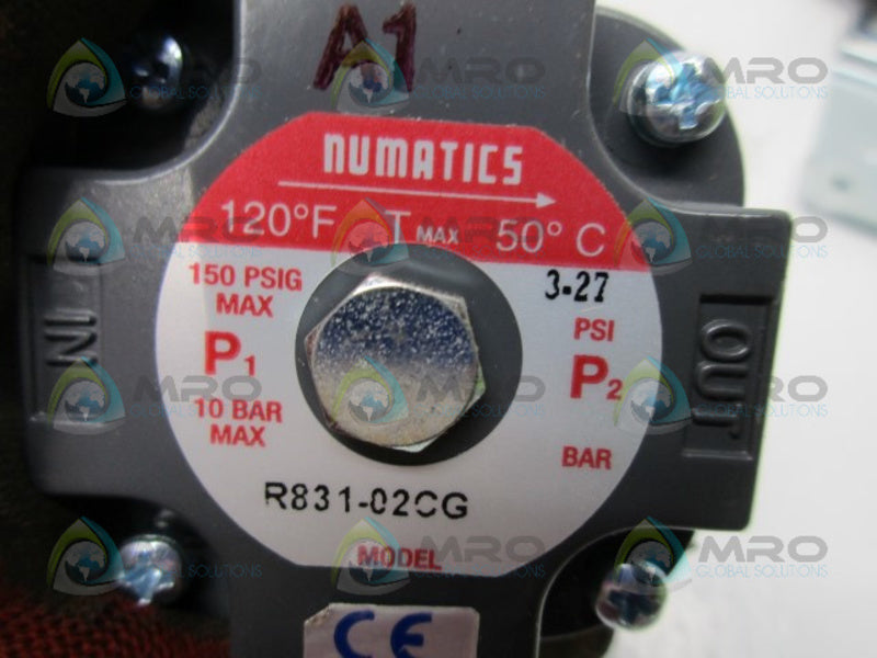 NUMATICS R831-02CG REGULATOR 3-27 PSI  NSMP