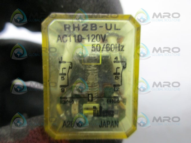 IDEC RH2B-UL RELAY 110-120VAC *USED*