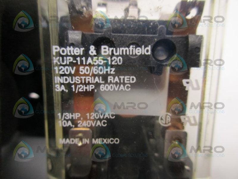 POTTER & BRUMFIELD KUP-11A55-120 120V  UNMP