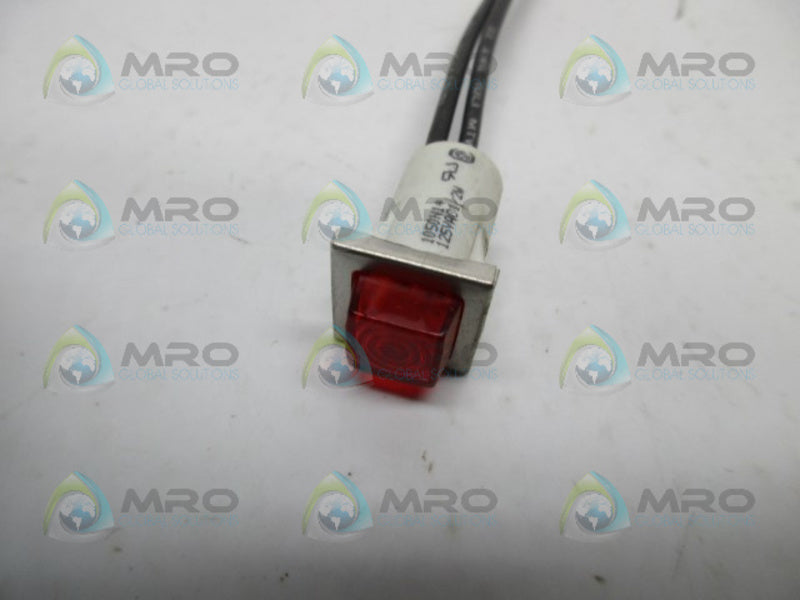 CHICAGO MINIATURE 1050N1 INDICATOR LAMP NEON RED  UNMP