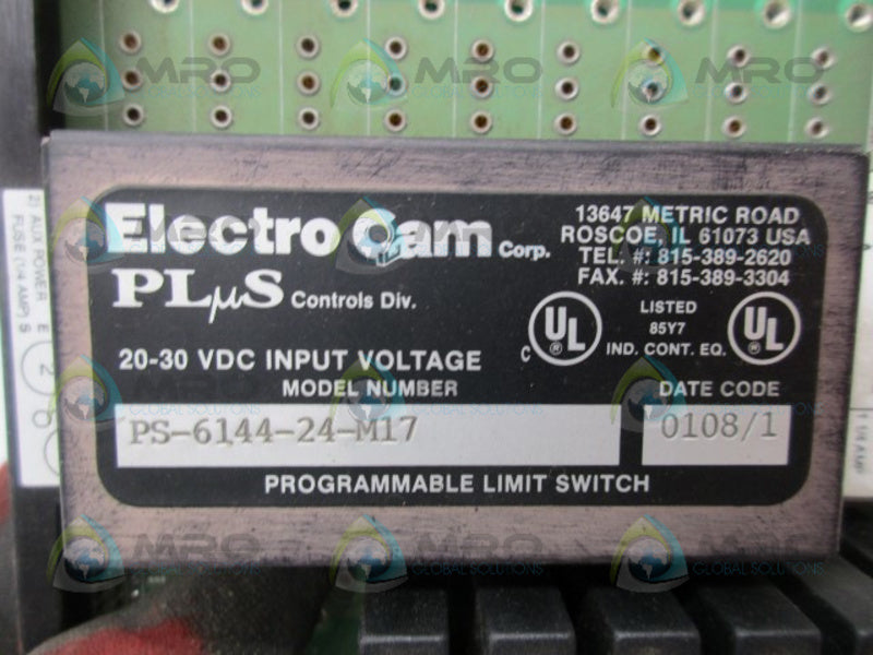 ELECTRO CAM PS-6144-24-M17 PROGRAMMABLE LIMIT SWITCH  UNMP