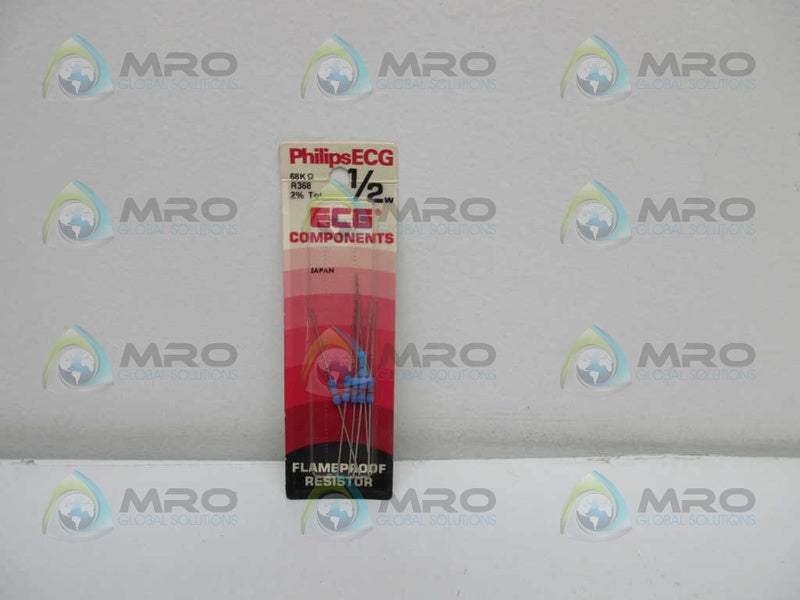 PHILLIPSECG 68K R368 2% 1/2W RESISTORS (PK OF 6)  NSMP