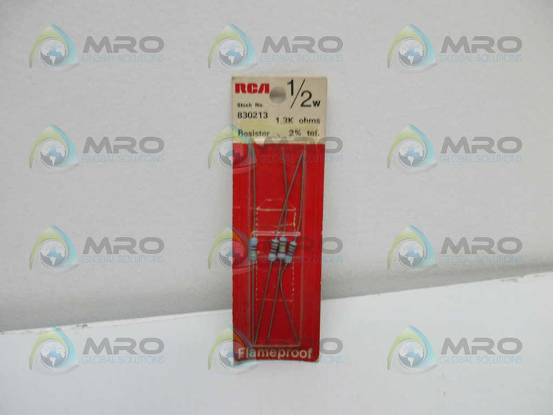 RCA 830213 RESISTOR 1.3K OHMS 1/2W (PK OF 4)  NSMP