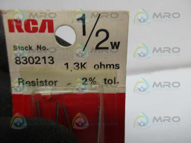 RCA 830213 RESISTOR 1.3K OHMS 1/2W (PK OF 4)  NSMP