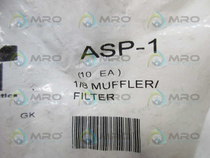 ARROW ASP-1 EXHAUST MUFFLER 1/8" (PK OF 10) * NEW IN FACTORY BAG *