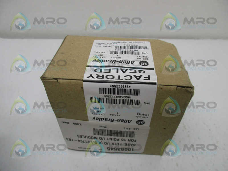 ALLEN BRADLEY 1794-TB3 SER. A TERMINAL BASE DATE: 2008 * FACTORY SEALED *