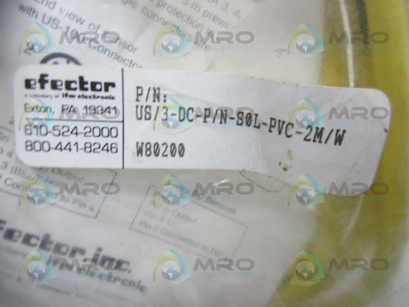 IFM EFECTOR W80200 CABLE ASSEMBLY  NSMP