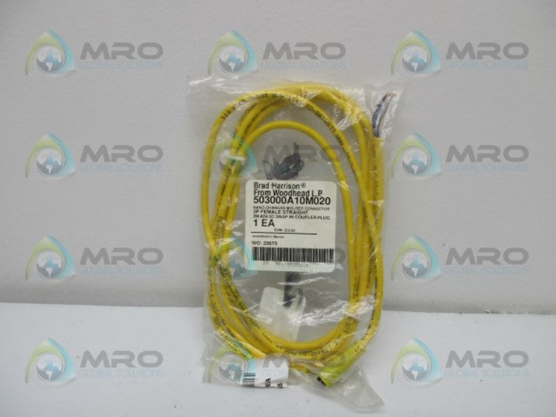 BRAD HARRISON 503000A10M020 3P FEMALE STRAIGHT CONNECTOR  NSMP