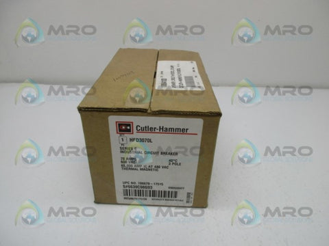CUTLER HAMMER HFD3070L CIRCUIT BREAKER * NEW IN BOX *