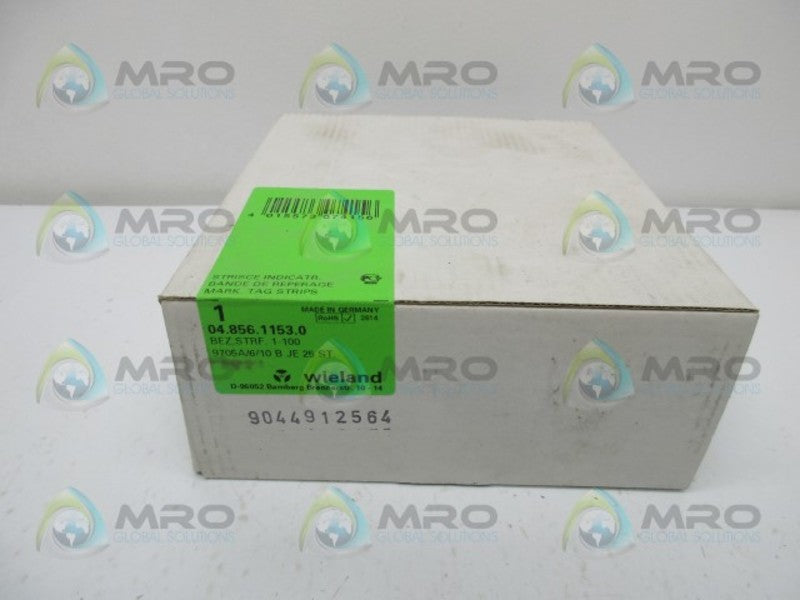 WIELAND 0485611530 TERMINAL BLOCK MARKER  NSFS