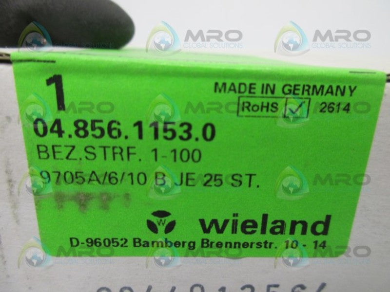 WIELAND 0485611530 TERMINAL BLOCK MARKER  NSFS