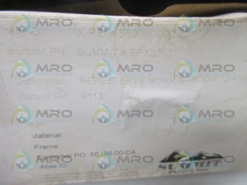 SUMMIT PUMP 5008G930-2217 SHAFT SLEEVE  NSMP