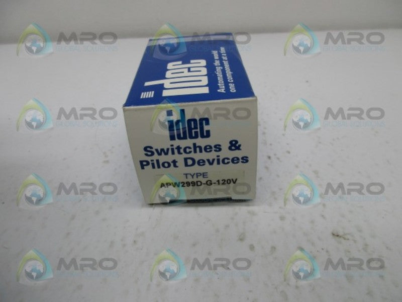 IDEC APW299D-G-120V 22MM PILOT LIGHT GREEN  NSMP