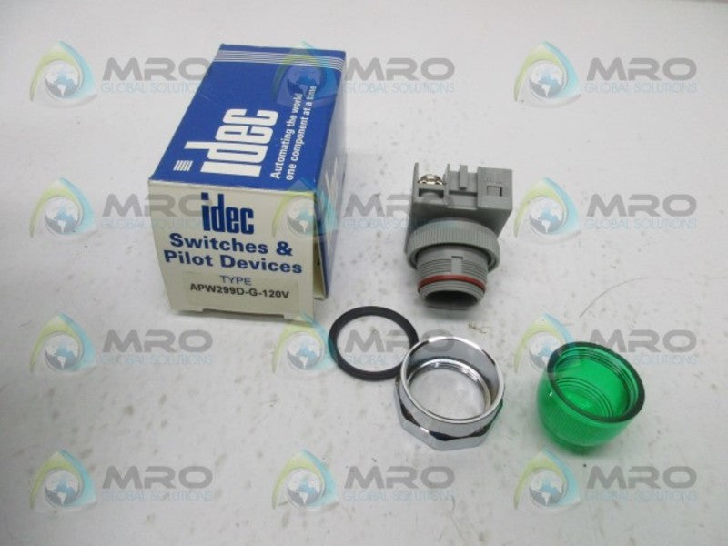 IDEC APW299D-G-120V 22MM PILOT LIGHT GREEN  NSMP