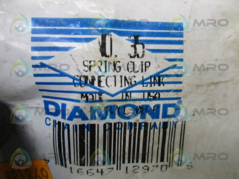 DIAMOND CHAIN NO. 35 CONNECTING LINK  NSMP