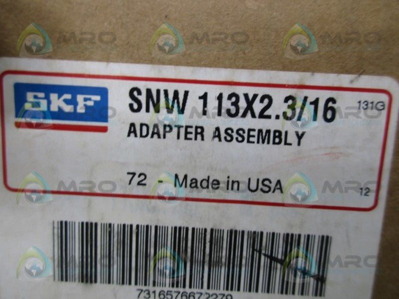 SKF SNW113X2.3/16 ADAPTER ASSEMBLY  NSMP