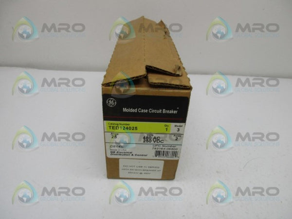 GENERAL ELECTRIC TED124025 CIRCUIT BREAKER  NSMP