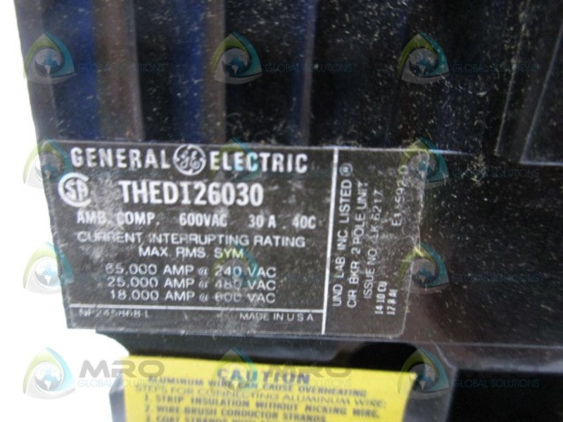 GENERAL ELECTRIC THED126030 CIRCUIT BREAKER  NSMP