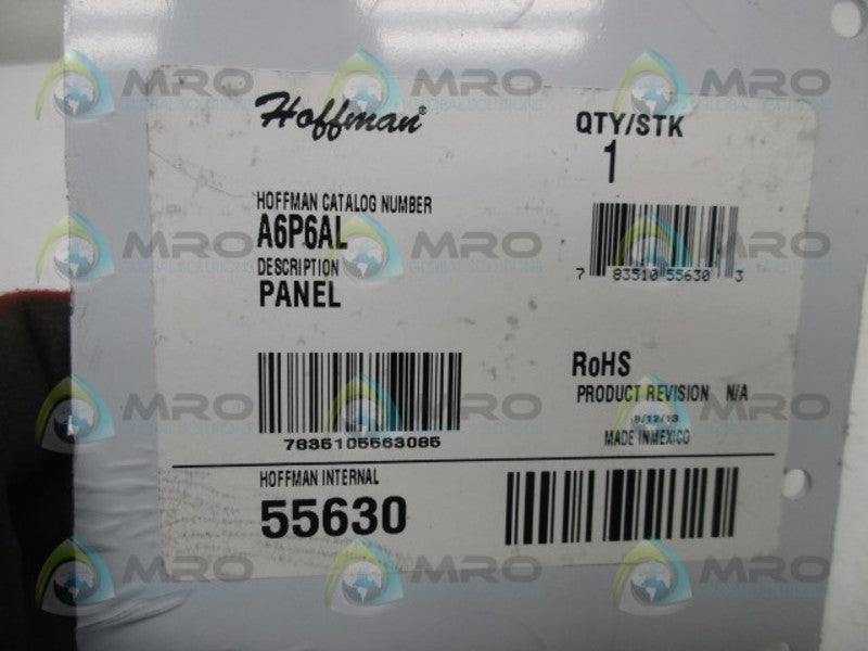 HOFFMAN A6P6AL PANEL  UNMP