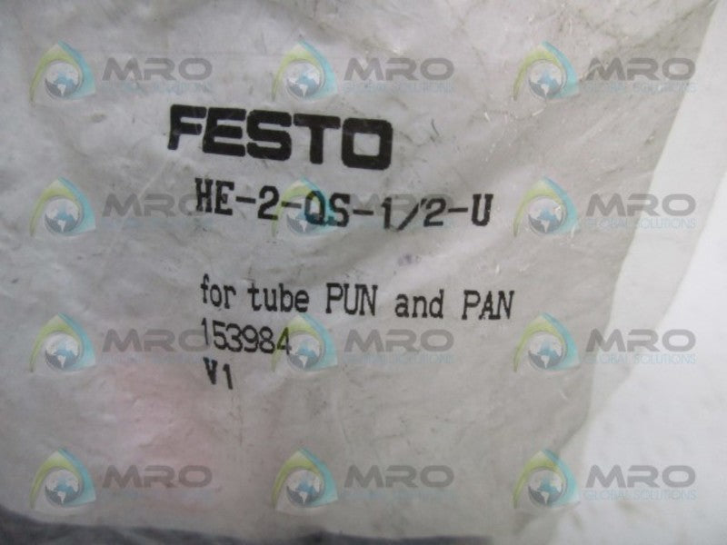 FESTO HE-2-QS-1/2-U SHUT-OFF VALVE  NSMP
