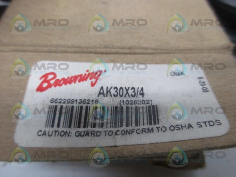 BROWNING 1026202 AK30 V-BELT PULLEY 3/4"  NSMP