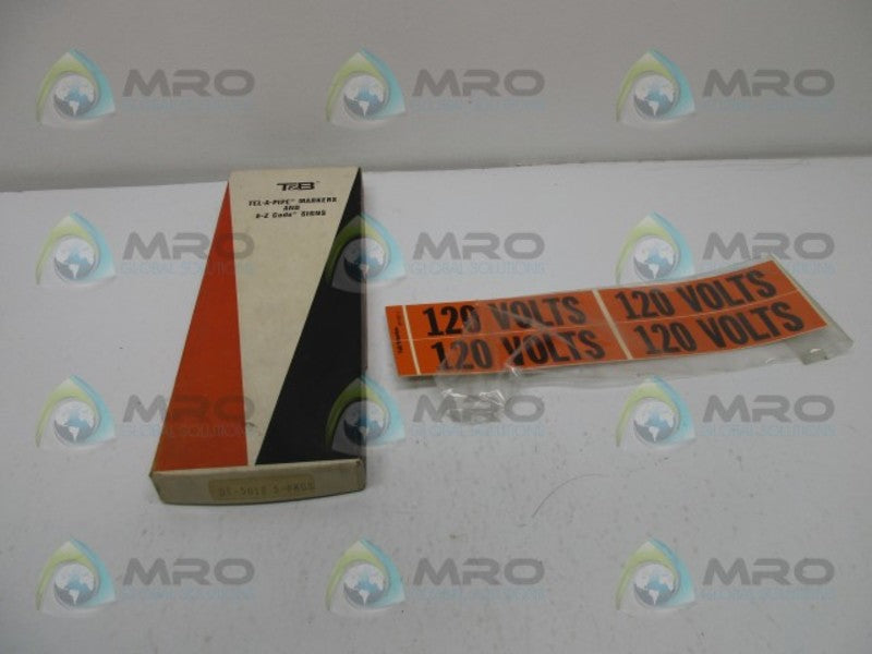 THOMAS & BETTS DT-5012 WIRE MARKERS (BOX OF 5)  NSMP