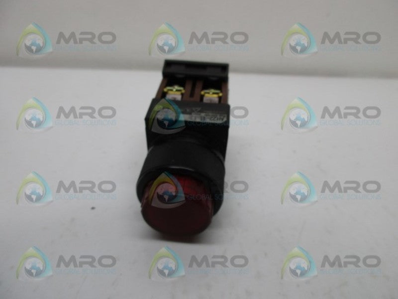 FUJI ELECTRIC AH22-EL-E3 PUSHBUTTON ROUND EXTENDED HEAD RED  UNMP