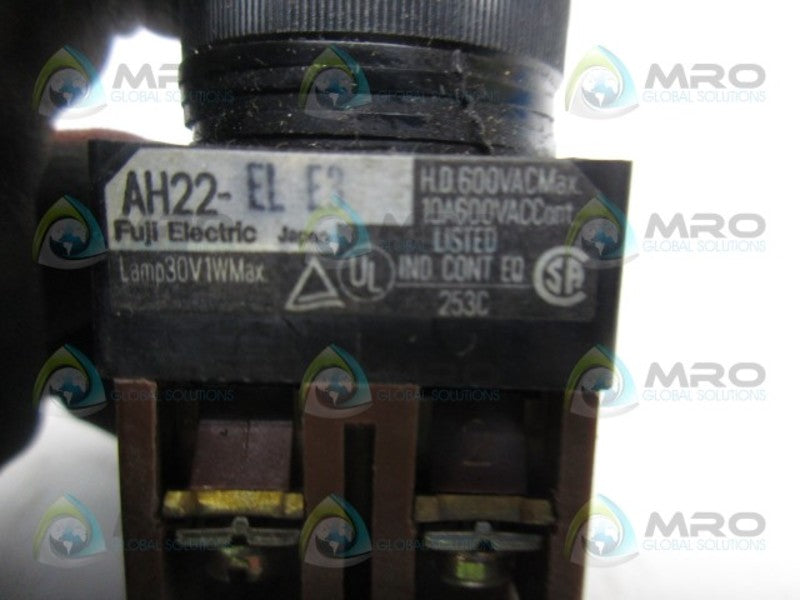 FUJI ELECTRIC AH22-EL-E3 PUSHBUTTON ROUND EXTENDED HEAD RED  UNMP