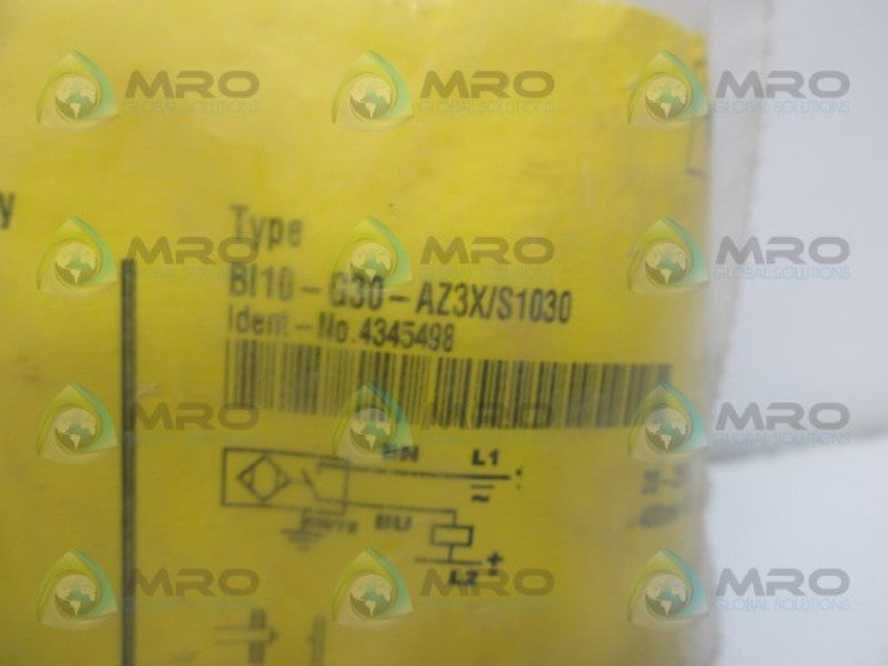 TURCK BI10-G30-AZ3X/S1030 INDUCTIVE SENSOR * NEW IN FACTORY BAG *